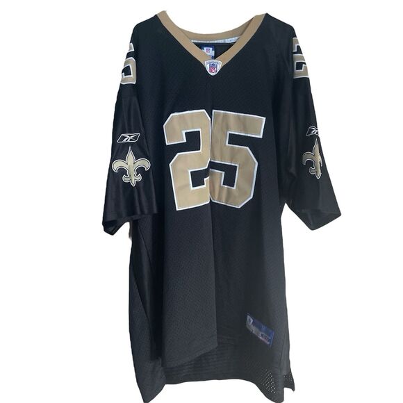 Reggie Bush #25 New Orleans Saints VTG NFL Stitched Jersey Sz 60 Reebok LNC - Picture 1 of 7